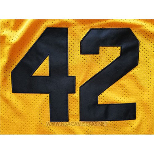 Camiseta Pelicula Beavers Dwight Howard NO 42 Amarillo